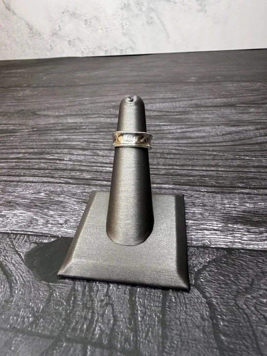 Tiffany & Co. Sterling Silver Ring | Engraved Band Ring | Size 4.5 | Minimalist - Picture 6 of 6